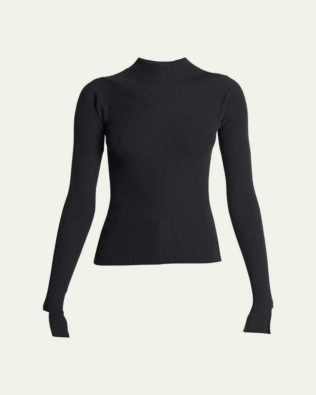 Ribbed Long Sleeve Top